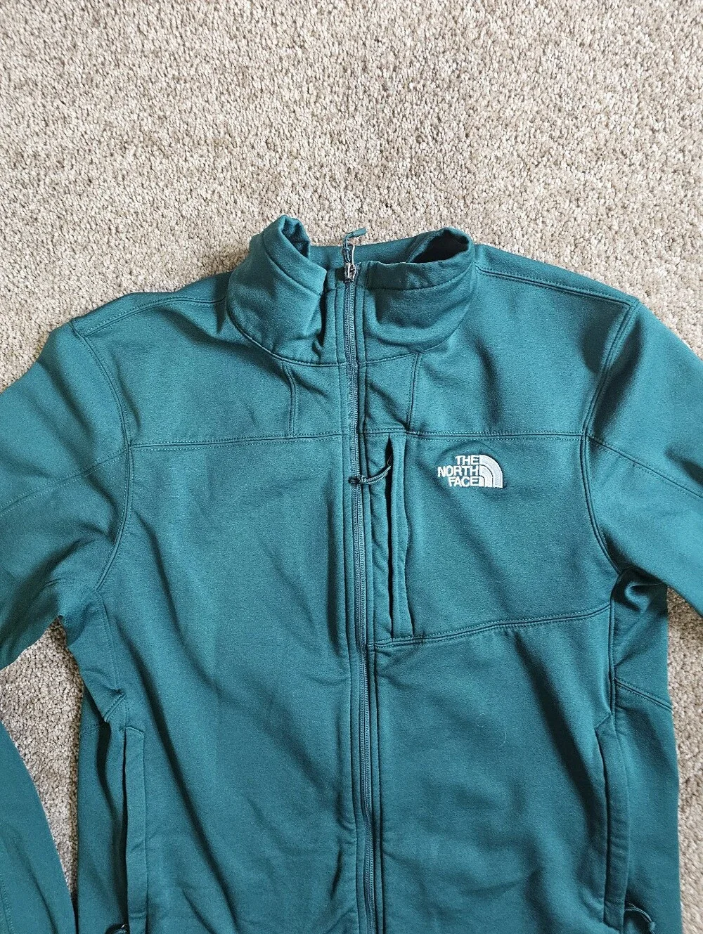 The North Face Men's Teal Lightweight Full-Zip Jacket Size M